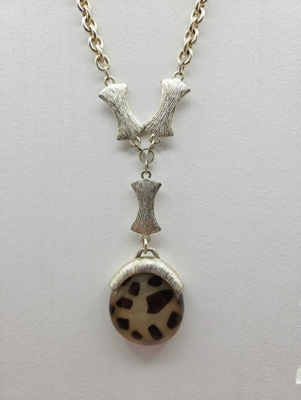 Diahann Carroll Vintage Leopard Pendant Necklace
